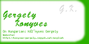 gergely konyves business card